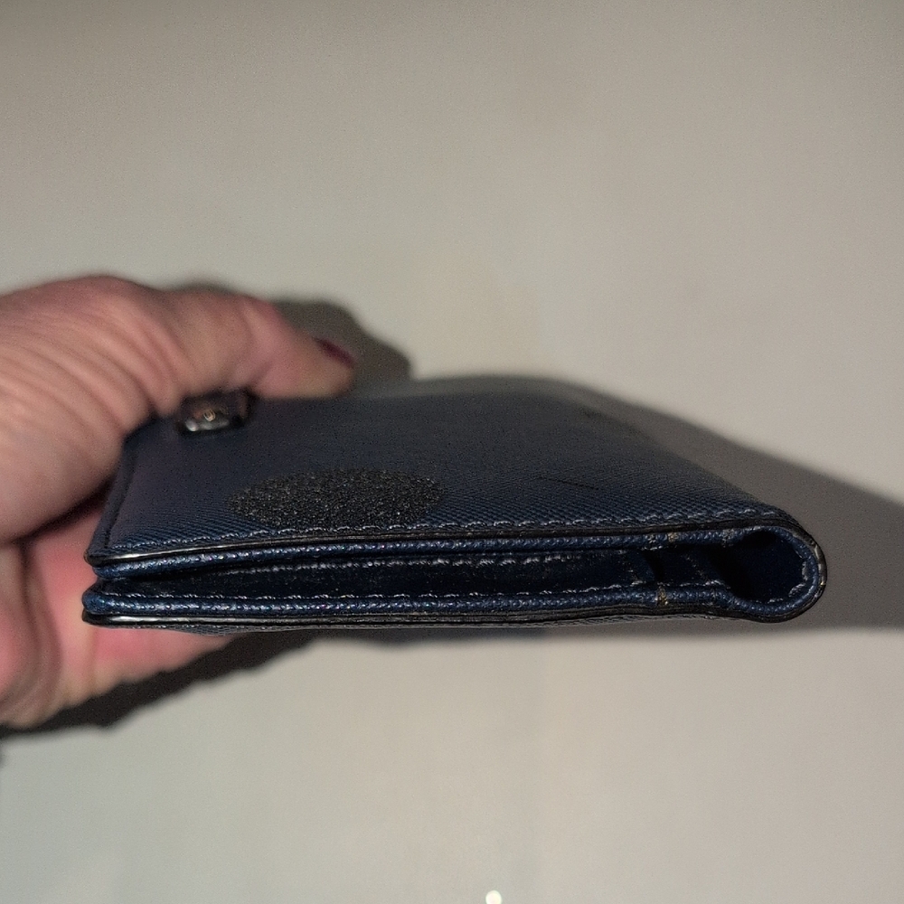 Kate Spade Haven Lane Stacy Wallet In French Navy With Glitter Accents - Picture 6 of 9